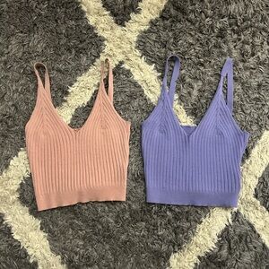 SHEIN- Pink and Purple Tank Tops (selling as a set)